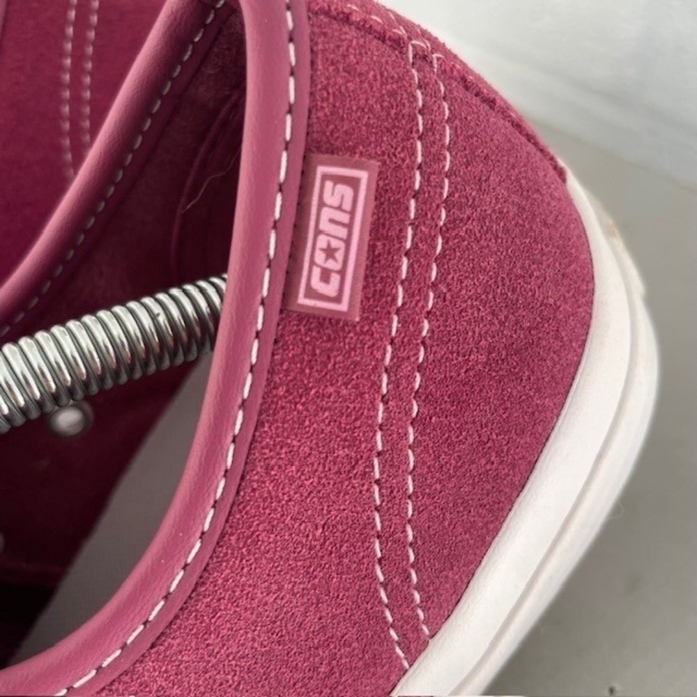 Converse CONS Jack Purcell Suede Low Top Sneakers Pink Men 7.5 Women 9 - Picture 3 of 10